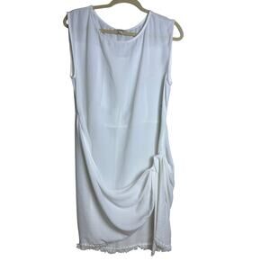 UMGEE Woman's White Wrap Dress. Boho/Bohemian. Size: M